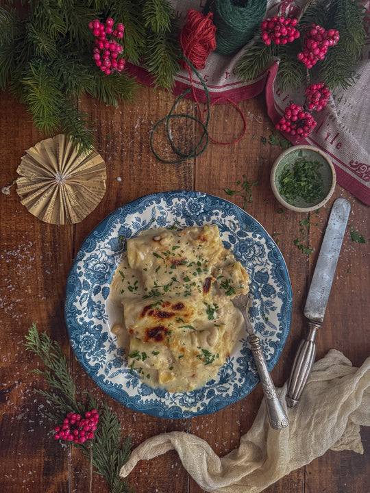 Canelones de marisco